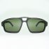 PL NEWMAN Raw carbon green lenses front